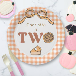 Pumpkin Pie 2. Geburtstag Pappteller