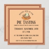 Pumpkin Pie a la Mode Einladung (Vorne/Hinten)