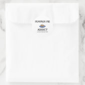 Pumpkin Pie Addict Runder Aufkleber (Tasche)
