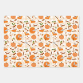 Pumpkin Pie Autumn Fall Pattern Geschenkpapier Set (Vorderseite 2)