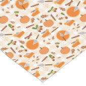 Pumpkin Pie Autumn Fall Pattern Kurzer Tischläufer (Ecke)