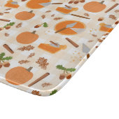 Pumpkin Pie Autumn Fall Pattern Schneidebrett (Ecke)