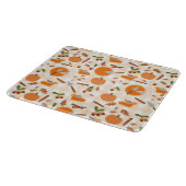 Pumpkin Pie Autumn Fall Pattern Schneidebrett (Ecke)