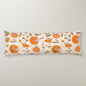Pumpkin Pie Autumn Fall Pattern Seitenschläferkissen (Rückseite)