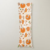 Pumpkin Pie Autumn Fall Pattern Seitenschläferkissen (Vorderseite Vertikal)