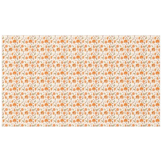 Pumpkin Pie Autumn Fall Pattern Tischdecke (Vorderseite (Horizontal))
