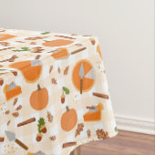 Pumpkin Pie Autumn Fall Pattern Tischdecke (Beispiel)