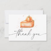 Pumpkin Pie Baby Dusche Danke (Vorderseite)