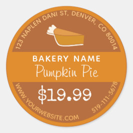 Pumpkin Pie Bäckerei Sticker