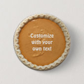 Pumpkin Pie Benutzerdefinierter Text Button (Vorderseite)