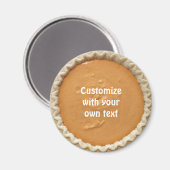 Pumpkin Pie Benutzerdefinierter Text Magnet (Vorderseite/Rückseite)