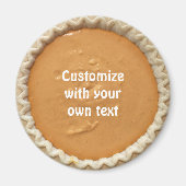Pumpkin Pie Benutzerdefinierter Text Magnet (Vorne)