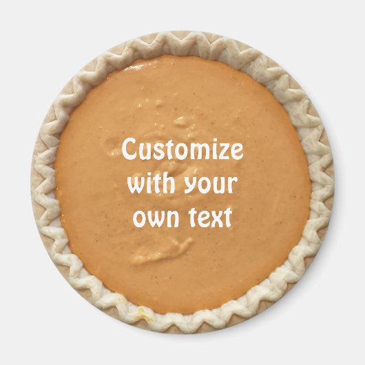 Pumpkin Pie Benutzerdefinierter Text Magnet (Vorne)