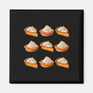 Pumpkin Pie Buffet Erntedank Ugly Costume Magnet