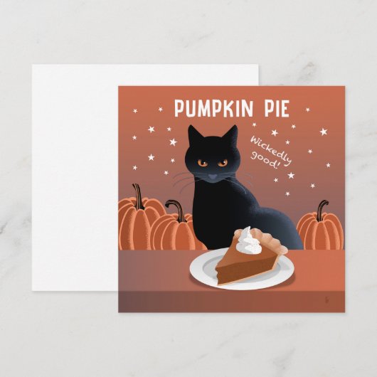 Pumpkin Pie card (Vorne/Hinten)