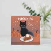 Pumpkin Pie card (Stehend Vorderseite)