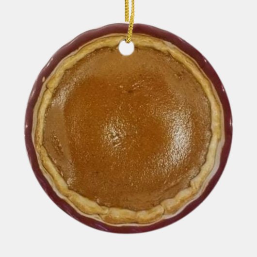 Pumpkin Pie Christmas Keramik Ornament (Vorne)