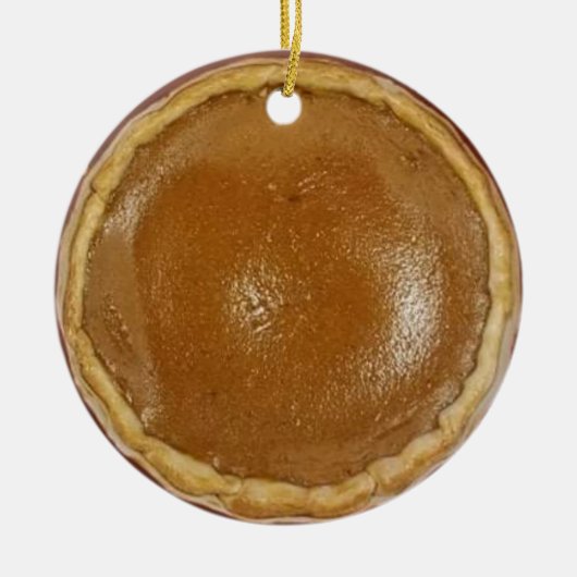 Pumpkin Pie Christmas Keramik Ornament (Vorne)
