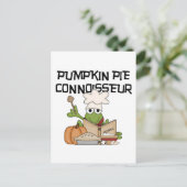 Pumpkin Pie Connoisseur Tshirts und Geschenke Postkarte (Stehend Vorderseite)