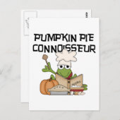 Pumpkin Pie Connoisseur Tshirts und Geschenke Postkarte (Vorne/Hinten)