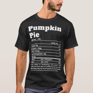 Pumpkin Pie Ernährung Fakten Funny Erntedank F T-Shirt
