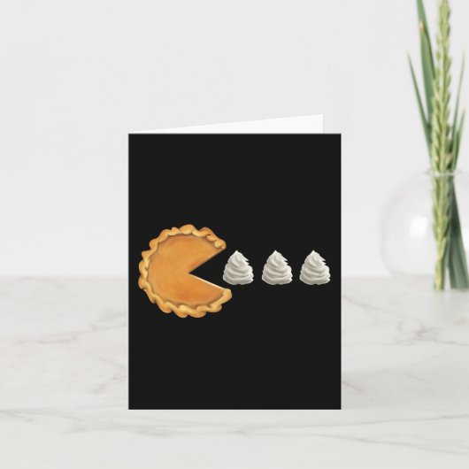Pumpkin Pie Erntedank Day Fun Karte (Vorderseite)