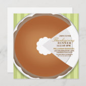 Pumpkin Pie Erntedank Dinner Einladung (Vorne/Hinten)