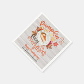 Pumpkin Pie Erntedank Dinner Napkins Serviette (Ecke)
