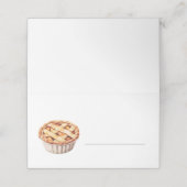 Pumpkin Pie Erntedank füllen Sie Platzkarte (Außenseite Aufgefaltet)