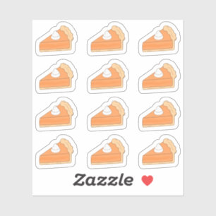 Pumpkin Pie Erntedank HerbstHalloween-Planer Aufkleber