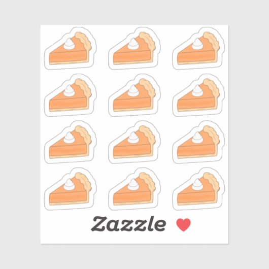 Pumpkin Pie Erntedank HerbstHalloween-Planer Aufkleber (Blatt)