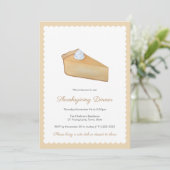 Pumpkin Pie Erntedank oder FreundeAbendessen geben Einladung (Stehend Vorderseite)