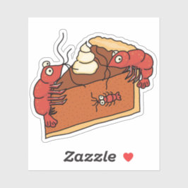 Pumpkin Pie Erntedank Shrimp Sticker