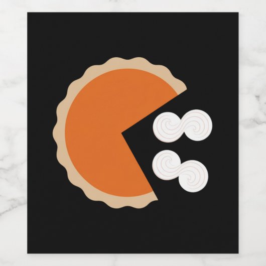 Pumpkin Pie Erntedank Spaß Pumpkin Saison Weinetikett (Einzelnes Label)