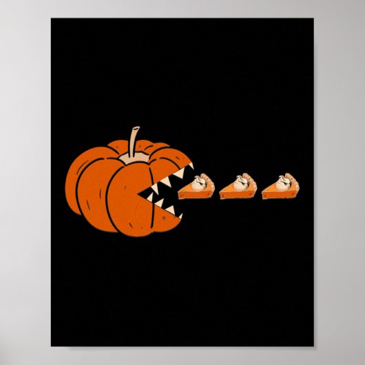 Pumpkin Pie Erntedank Tagesspass Herbst Saison Poster (Vorne)
