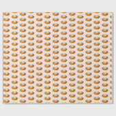 Pumpkin Pie Erntedank Wrapping Paper Geschenkpapier (Flach)