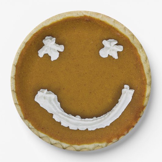 Pumpkin Pie Face Pappteller (Vorderseite)