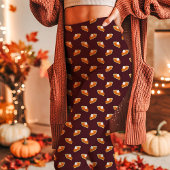 Pumpkin Pie Fall Erntedank Burgundy Leggings