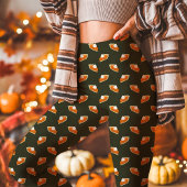 Pumpkin Pie Fall Erntedank Green Leggings