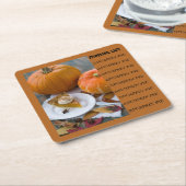 PUMPKIN PIE, FERIENLISTE, ERNTEDANK UNTERSETZER (angewinkelt)
