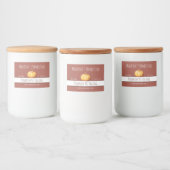 Pumpkin Pie Filling Labels Lebensmitteletikett (Flaschen)