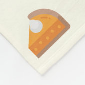 Pumpkin Pie Fleece Fall Cosy Blanket (Ecke)