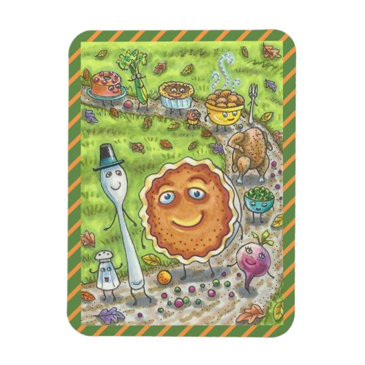 PUMPKIN PIE & FREUNDS ERNTEDANK DAOD MAGNET (Vertikal)