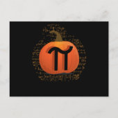 Pumpkin Pie Funny Halloween Pi Day Pun Postkarte (Vorderseite)