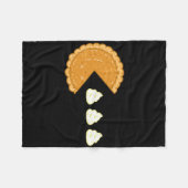 Pumpkin Pie Gamer Thanksgiving  Fleecedecke (Vorderseite (Horizontal))