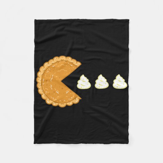 Pumpkin Pie Gamer Thanksgiving  Fleecedecke (Vorderseite)