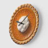 Pumpkin Pie Große Wanduhr (Winkel)