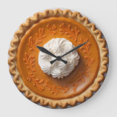 Pumpkin Pie Große Wanduhr (Vorderseite)