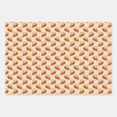 Pumpkin Pie Karierter Erntedank Muster Geschenkpapier Set (Vorderseite)