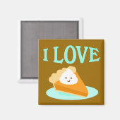 Pumpkin Pie Liebe Magnet (Vorderseite/Rückseite)